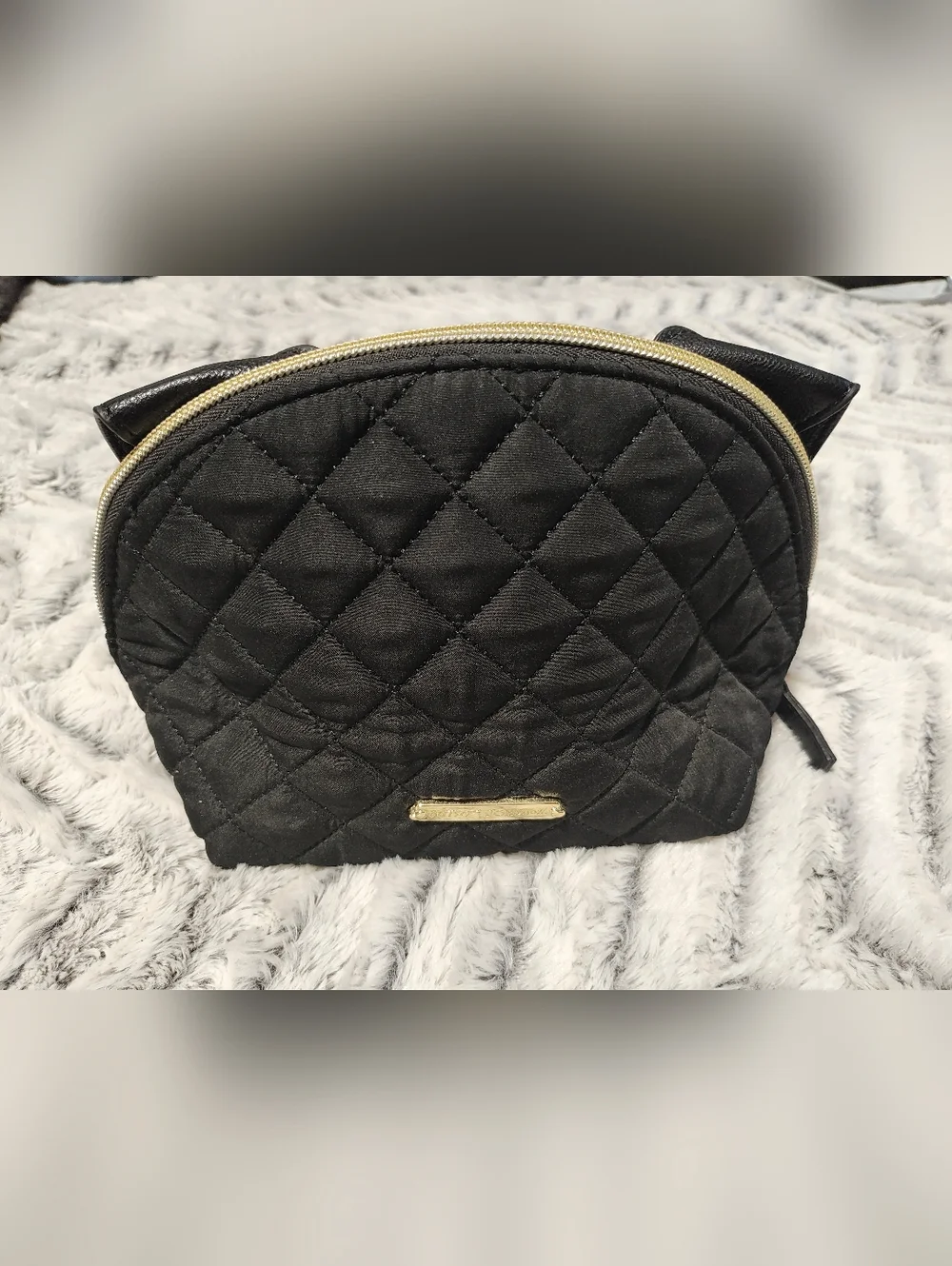 Black Quilted PUP bag!